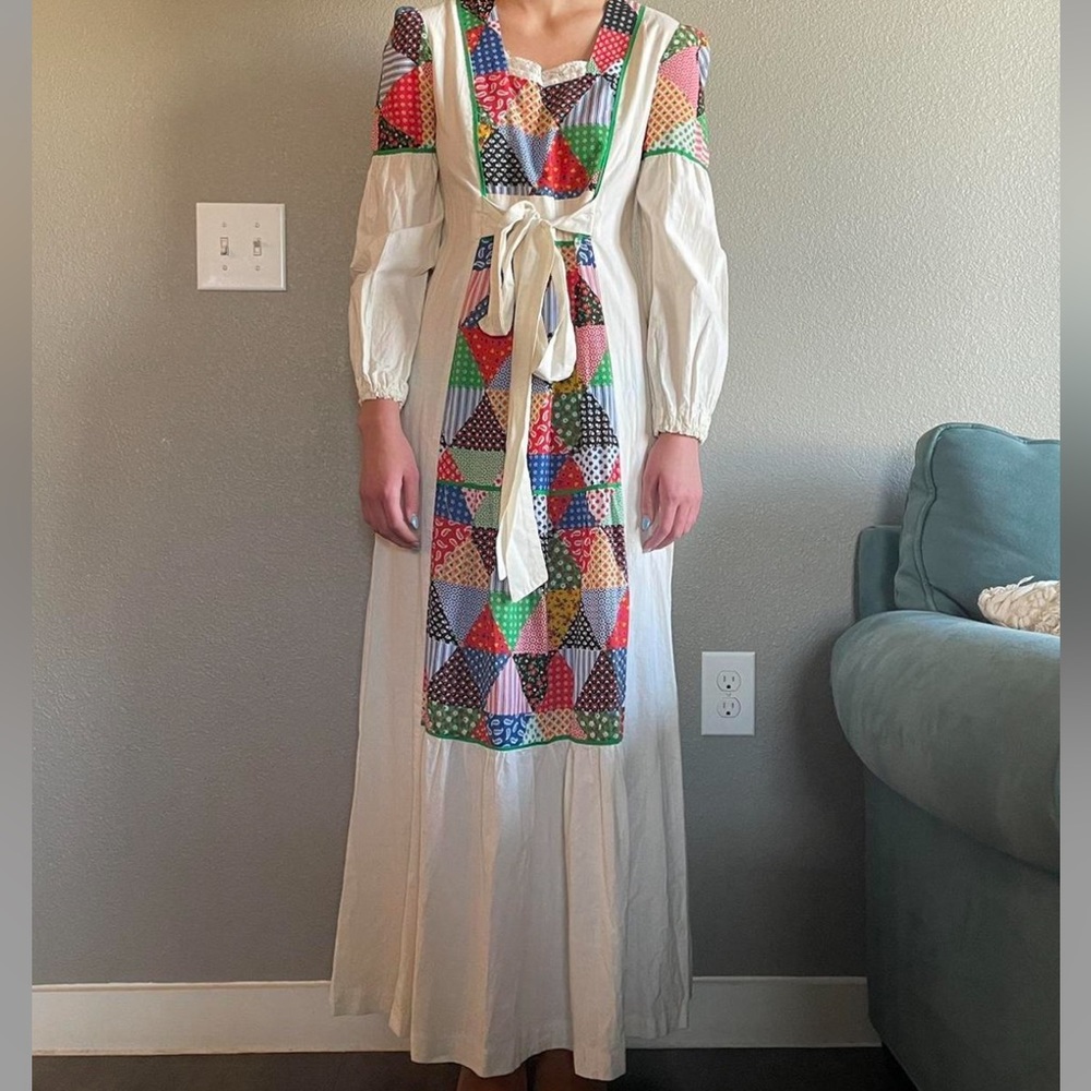Vintage quilt prairie dress